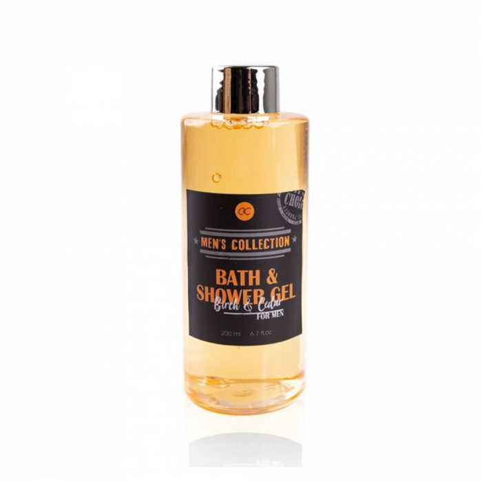Set cadou barbati, gel de dus, 200ml bath shower gel MEN'S COLLECTION in bottle incl. kraft paper gift box in beer mug look, fragrance: Birch Cedar, col. brown, PU 6/24, set cadou craciun [2]