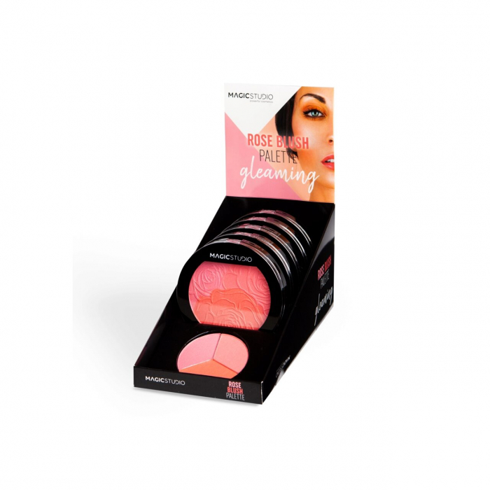 Fard de obraz Rose Blush Palette, Magic Studio, 20 g [3]