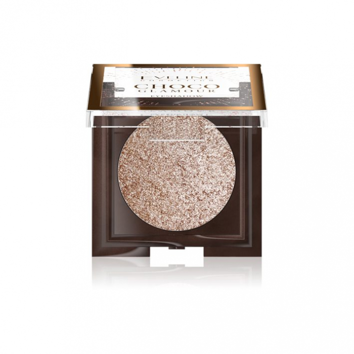 Fard de pleoape cu sclipici Eveline Choco Glamour 01 Moon Sparkle [2]