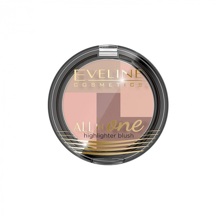 Fard iluminator si blush EVELINE COSMETICS Mozaic All In One [1]