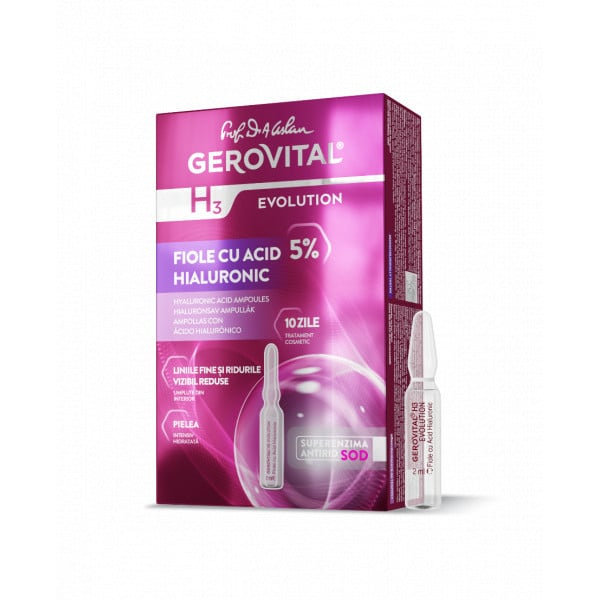 Fiole cu acid hialuronic 5% GEROVITAL H3 Evolution 10x2ml [1]