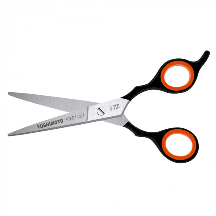 Foarfeca pentru barba, Yoshimoto, Start Cut, maner negru, 6 inch [2]