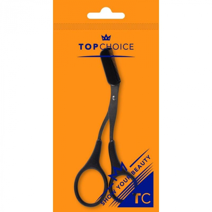 Foarfeca pentru sprancene, cu pieptan, Top Choice, 35067 [2]