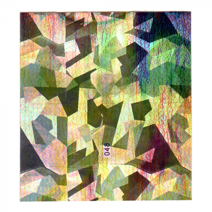 Folie decor unghii, Lila Rossa, cu adeziv, holografica, 048 [3]
