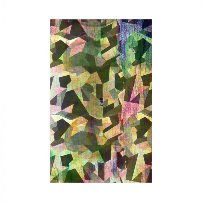 Folie decor unghii, Lila Rossa, cu adeziv, holografica, 048 [5]