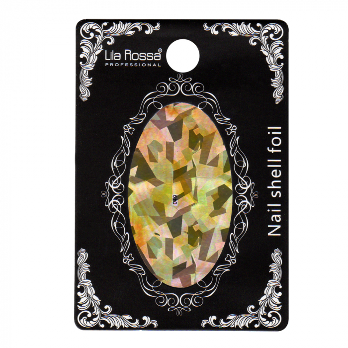 Folie decor unghii, Lila Rossa, cu adeziv, holografica, 049 [1]