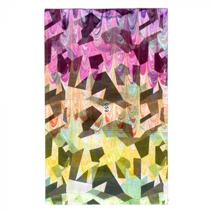 Folie decor unghii, Lila Rossa, cu adeziv, holografica, 059 [2]