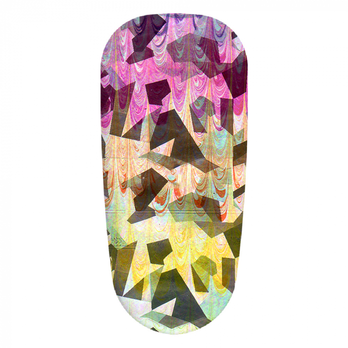 Folie decor unghii, Lila Rossa, cu adeziv, holografica, 059 [3]