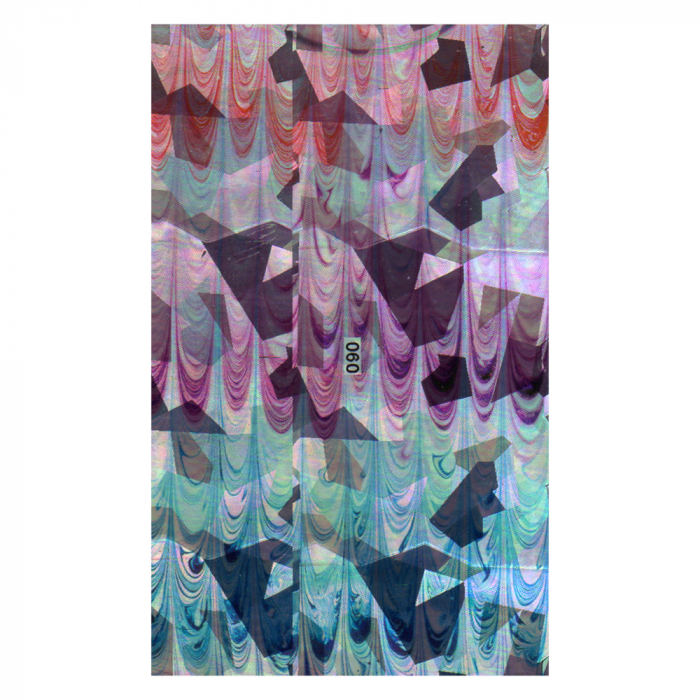 Folie decor unghii, Lila Rossa, cu adeziv, holografica, 060 [3]