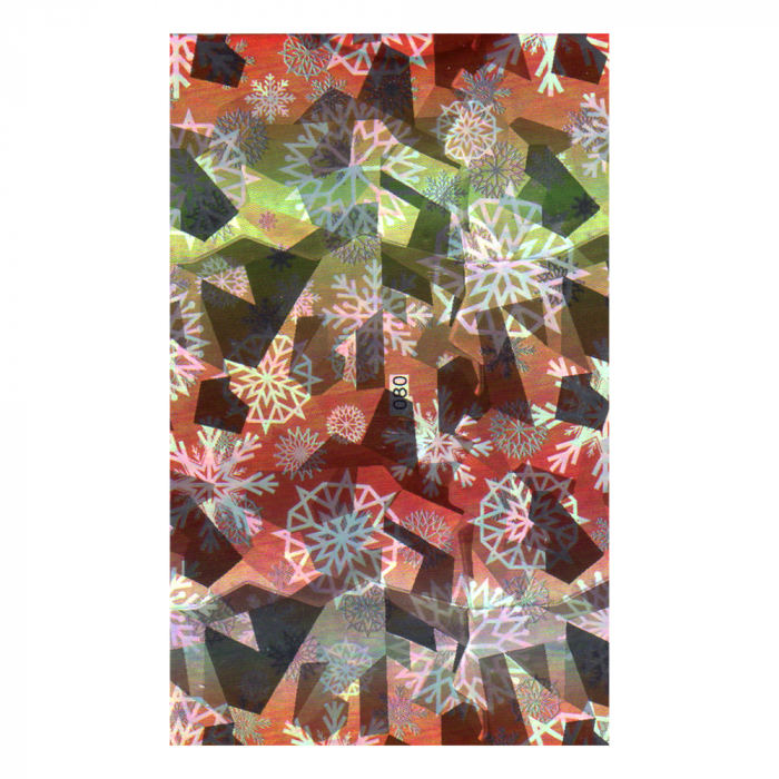 Folie decor unghii, Lila Rossa, cu adeziv, holografica, 080 [2]