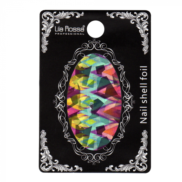 Folie decor unghii, Lila Rossa, cu adeziv, holografica, 097 [1]