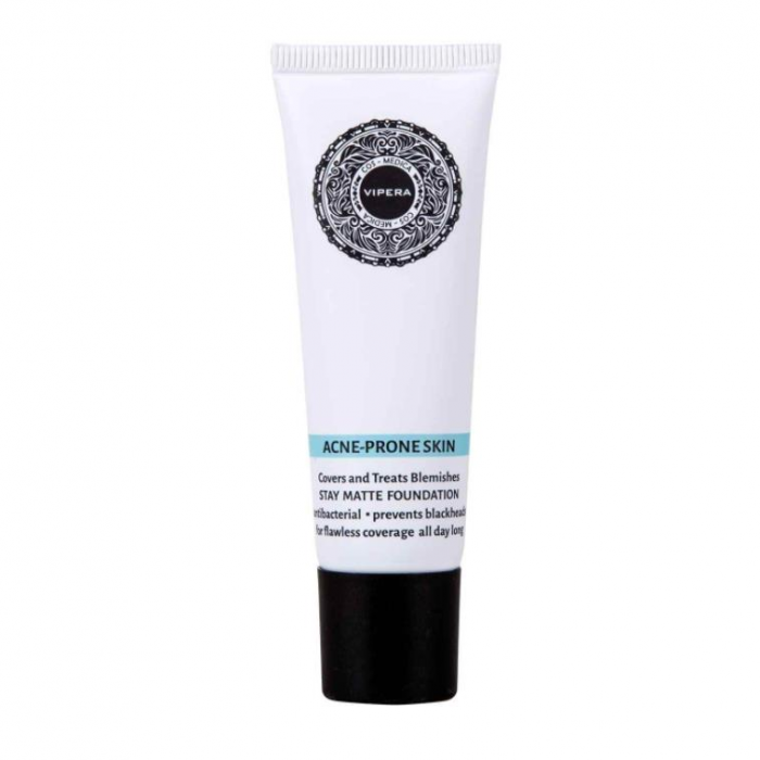Fond de ten matifiant pentru ten gras si acneic Cos-Medica, Vipera, 04 Champagne, Bej, 25 ml [2]