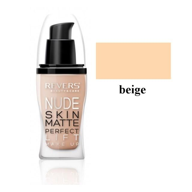 Fond de ten matifiant, Nude Skin Matte Perfect, Revers, 30ml, Nr 51, Piersica [3]