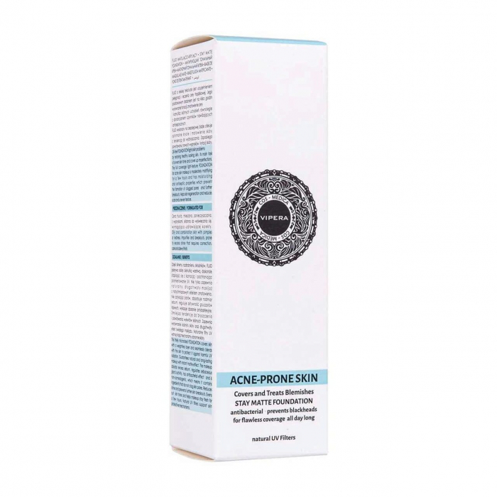Fond de ten pentru ten gras & acneic, Cos-Medica, Vipera, 03 beige, 25 ml [3]