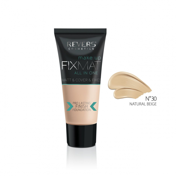 Fond de ten si baza de machiaj, Fix Matt All in One, Revers, 30 ml, nr. 30, natural [3]