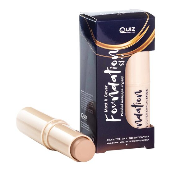Fond de ten stick Matt & Cover Dark Beige, Quiz Cosmetics nr 03, 7.5g [1]