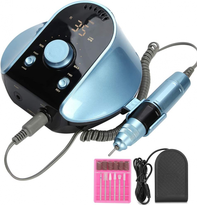 Freza unghii 306, pila electrica unghii Blue [5]