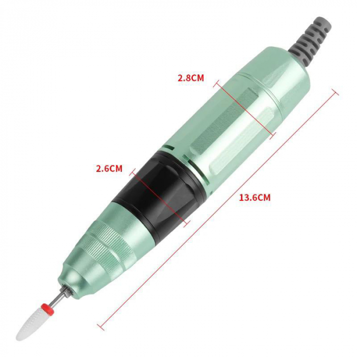 Freza unghii 306, pila electrica unghii Green [2]