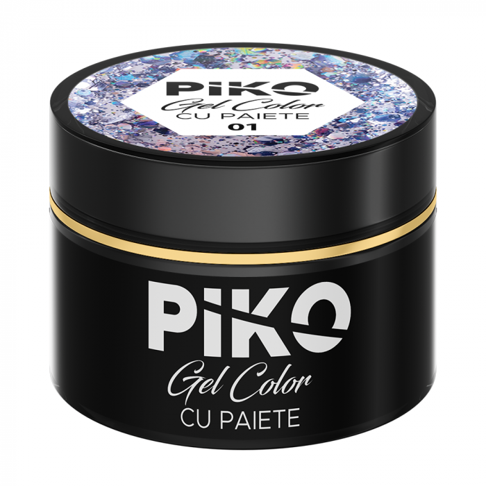 Gel color cu paiete Piko, 5g, 01 [2]