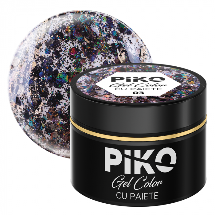 Gel color cu paiete Piko, 5g, 03 [1]