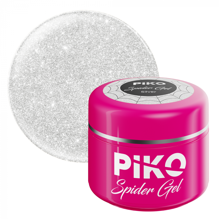 Gel color UV Piko, Spider gel, 5g, 04 Silver [1]