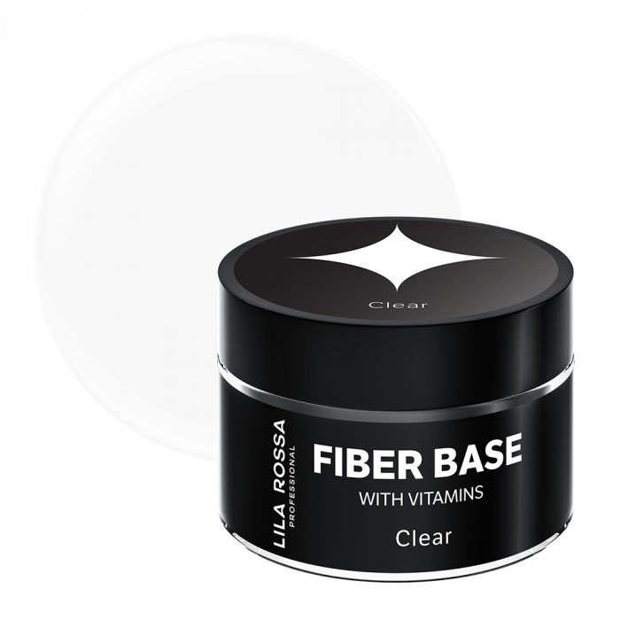Gel de constructie Lila Rossa Fiber Builder Base cu Vitamine Clear 15 g [1]