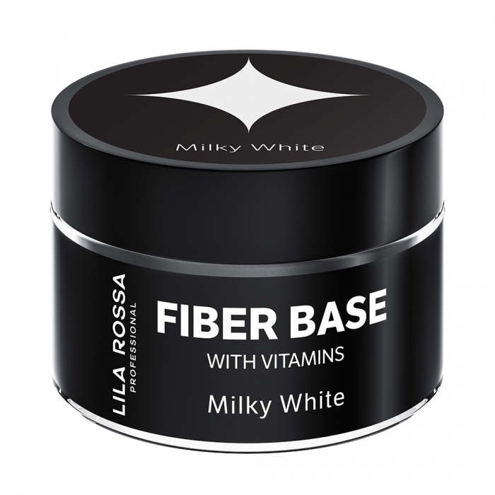 Gel de constructie Lila Rossa Fiber Builder Base cu Vitamine Milky White 15 g [2]