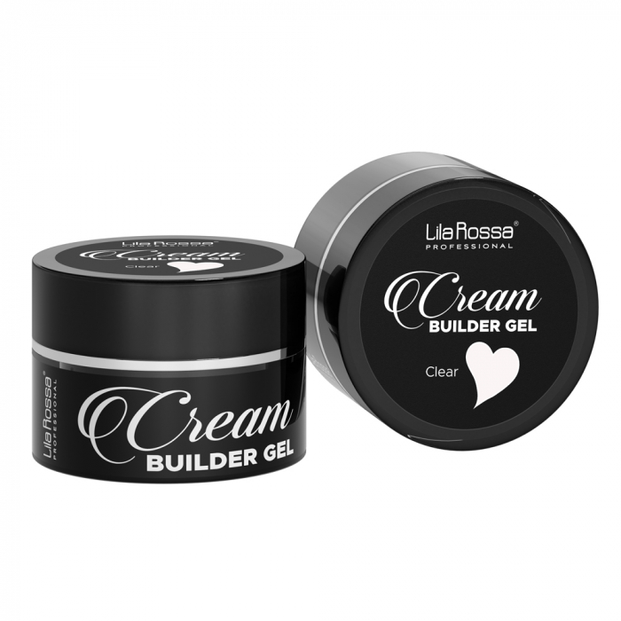 Gel de constructie, Lila Rossa, Cream Builder Gel, Clear, 15 g [1]