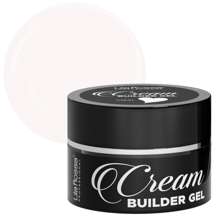 Gel de constructie, Lila Rossa, Cream Builder Gel, Clear, 15 g [2]
