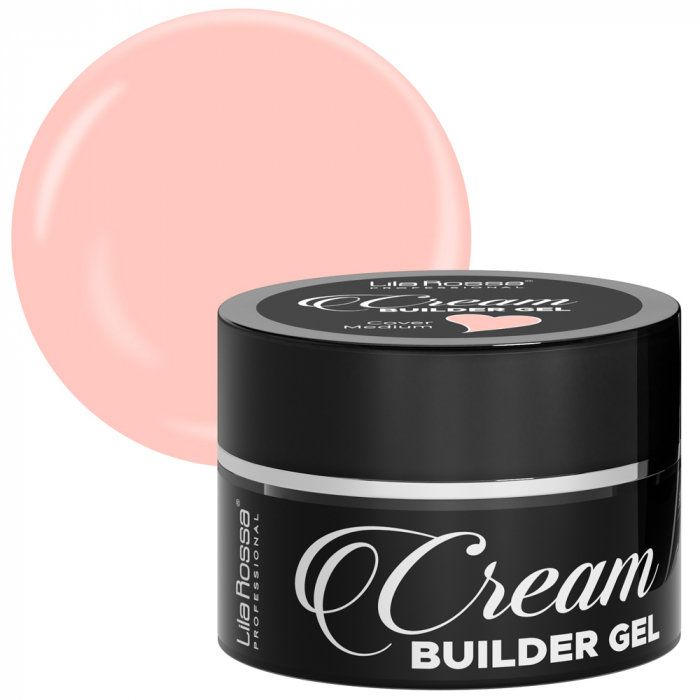 Gel de constructie, Lila Rossa, Cream Builder Gel, Cover Medium, 15 g [2]