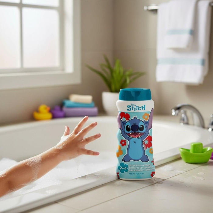 Gel de dus si sampon 2 in 1, Stitch, Copii, 475 ml [2]