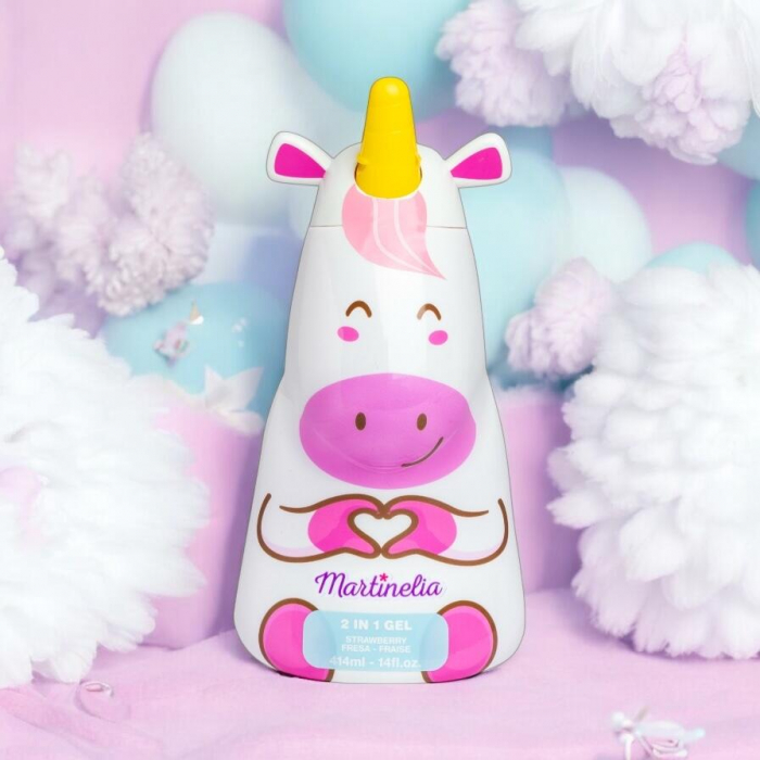 Gel de duș și șampon 2 în1 Little Unicorn, Martinelia, 91029, 414ml [2]