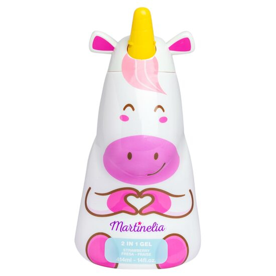 Gel de duș și șampon 2 în1 Little Unicorn, Martinelia, 91029, 414ml [1]