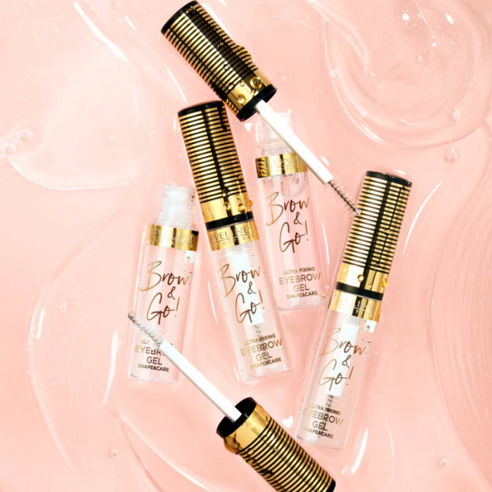 Gel transparent fixare si ingrijire sprancene Brow&Go, Eveline Cosmetics, 6 ml [4]