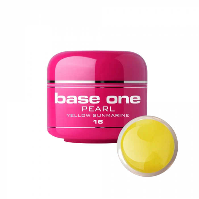 Gel UV color Base One, 5 g, Pearl, yellow sunmarine 16 [1]