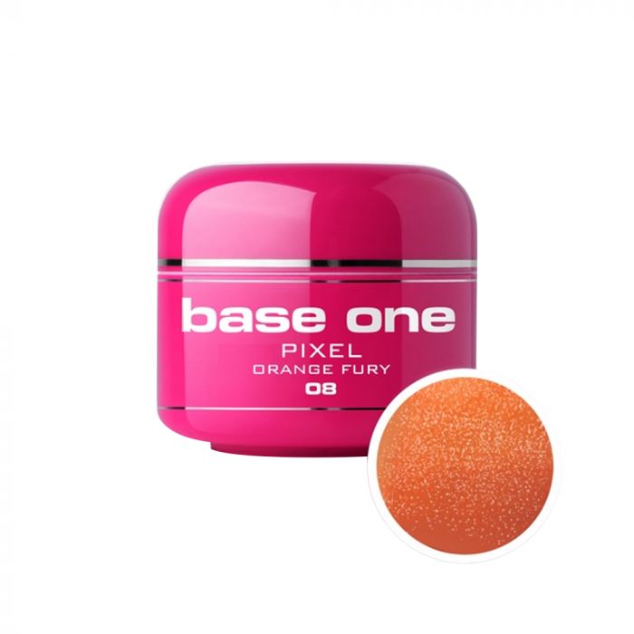 Gel UV color Base One, 5 g, Pixel, orange fury 08 [1]