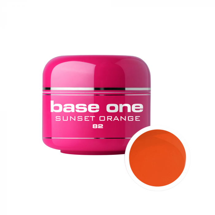 Gel UV color Base One, 5 g, sunset orange 82 [1]