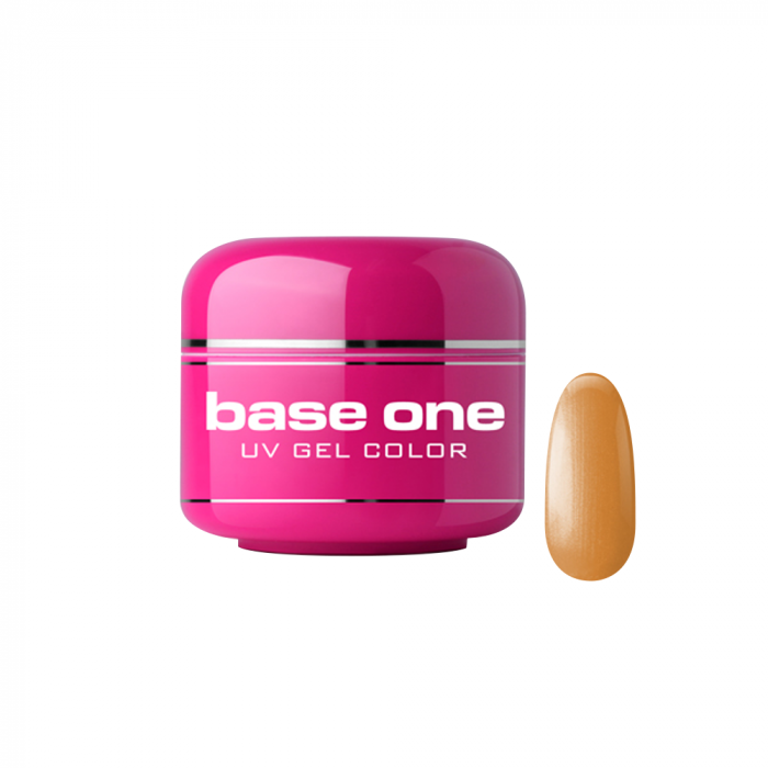 Gel UV color Base One, Metallic, orange juice 28, 5 g [1]