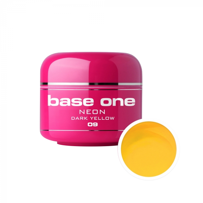 Gel UV color Base One, Neon, dark yellow 09, 5 g [1]