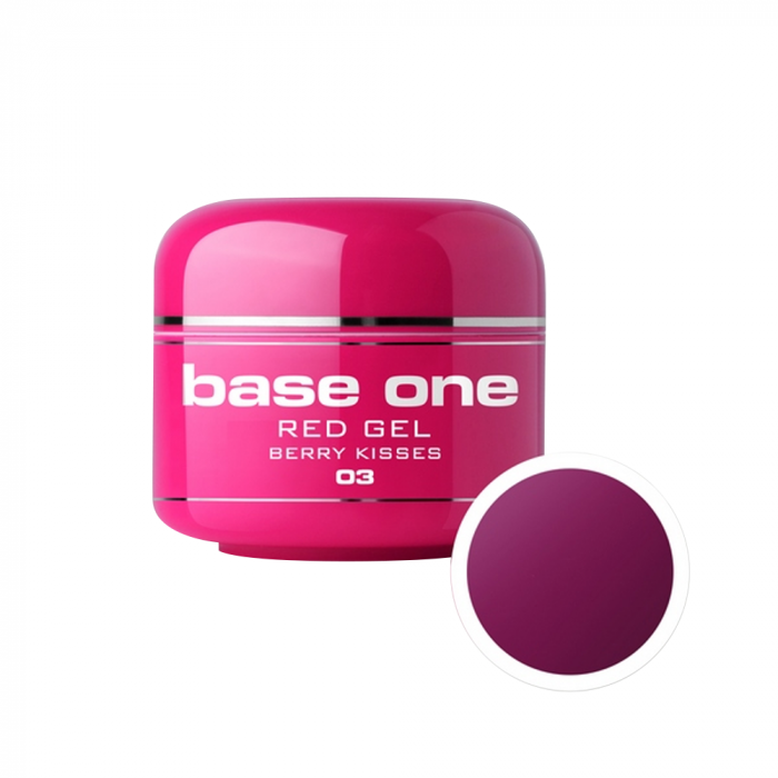Gel UV color Base One, Red, berry kisses 03, 5 g [1]