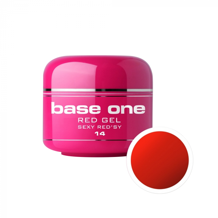 Gel UV color Base One, Red, sexy red'sy 14, 5 g [1]