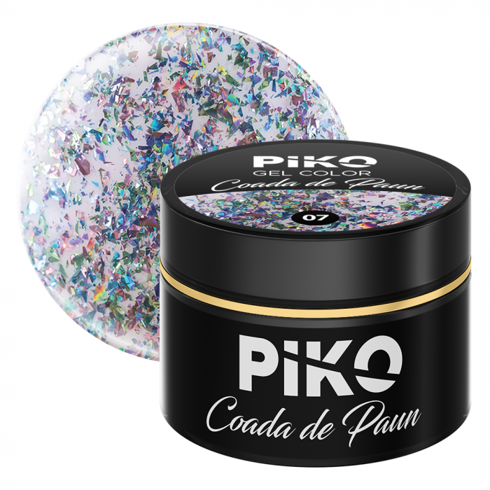 Gel UV color Piko, Coada de paun, 5g, model 07 [1]