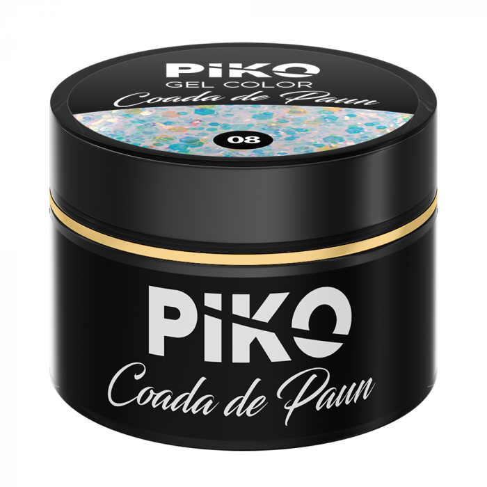 Gel UV color Piko, Coada de paun, 5g, model 08 [2]