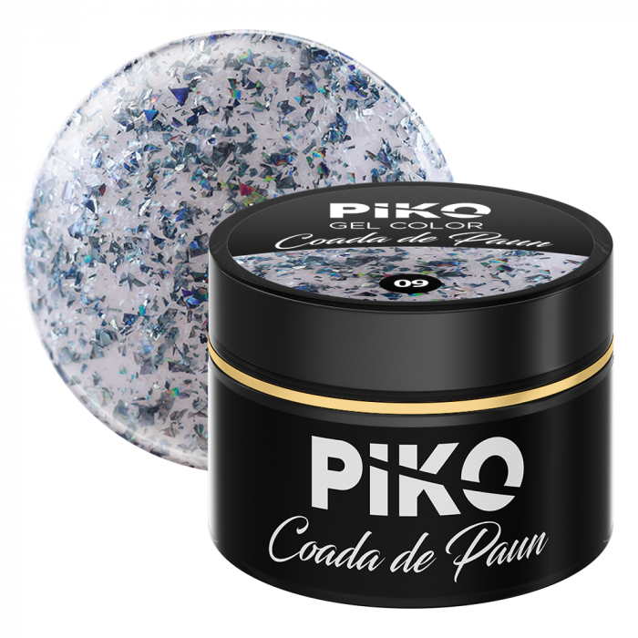 Gel UV color Piko, Coada de paun, 5g, model 09 [1]