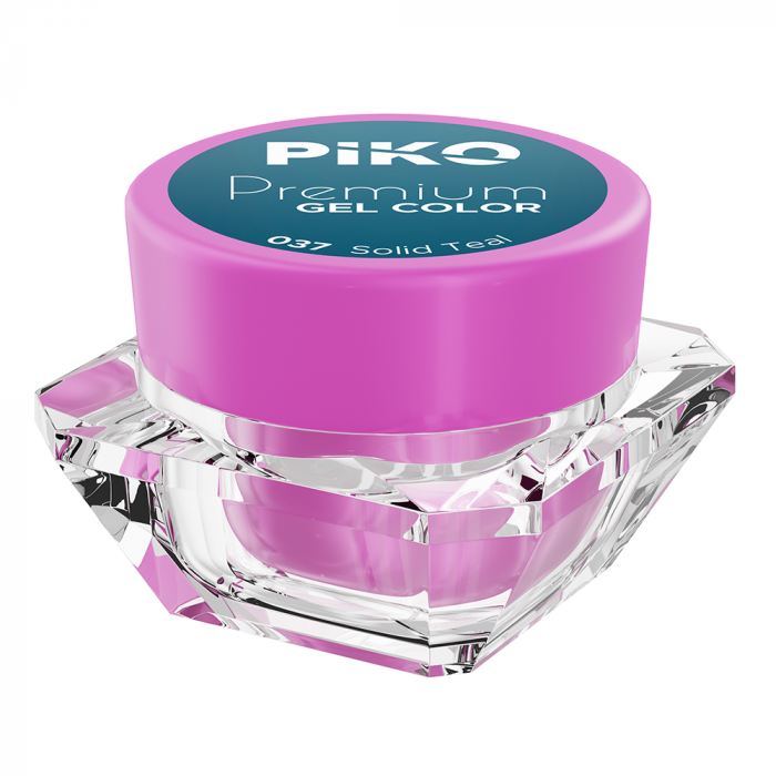 Gel UV color Piko, Premium, 037 Solid Teal, 5 g [2]