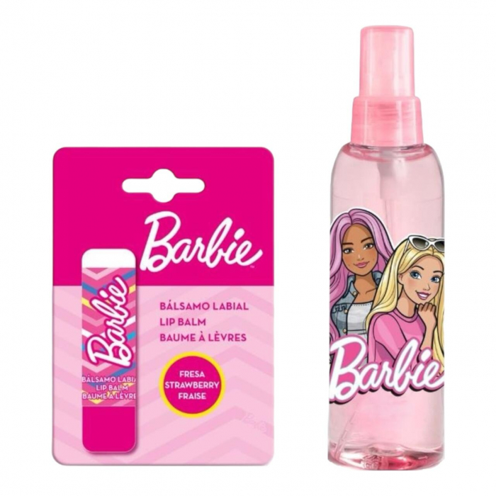 Gentuta cosmetica Barbie, cu balsam de buze si spray pentru corp 100ml, 2047 [3]