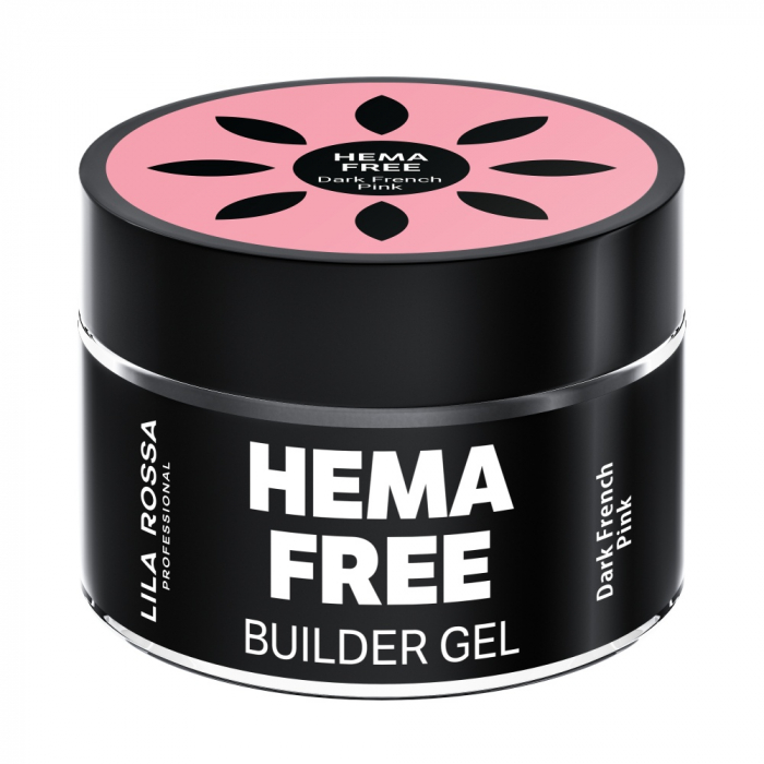 Hema Free gel de constructie unghii Lila Rossa Dark French Pink 50 g [2]