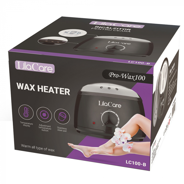 Incalzitor ceara Lila Care, prowax 100, 6 trepte temperatura, 100 W, negru [2]