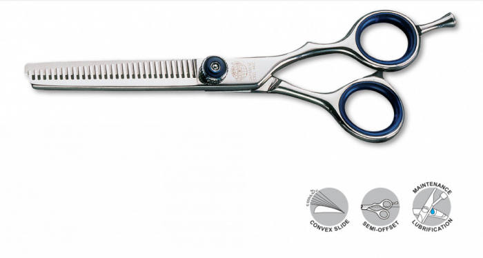 Kiepe Professional Foarfeca profesionala de filat semi-offset 6 inci 30 dinti Blue Fire [1]