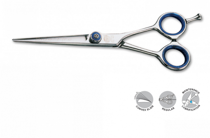 Kiepe Professional Foarfeca profesionala de tuns dreapta 5.5 inci Blue Fire [1]